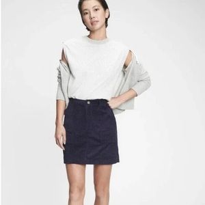Navy Corduroy Skirt, Gap